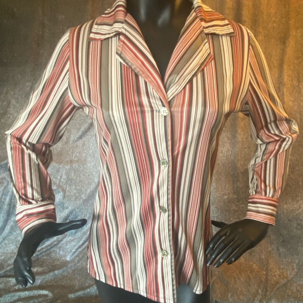 Mr. Stan Stripped Button Down Top
